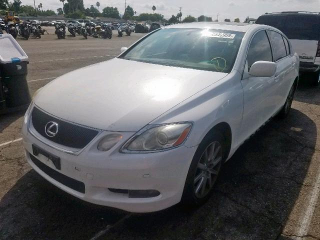 JTHBH96S465008059 - 2006 LEXUS GS 300 WHITE photo 2