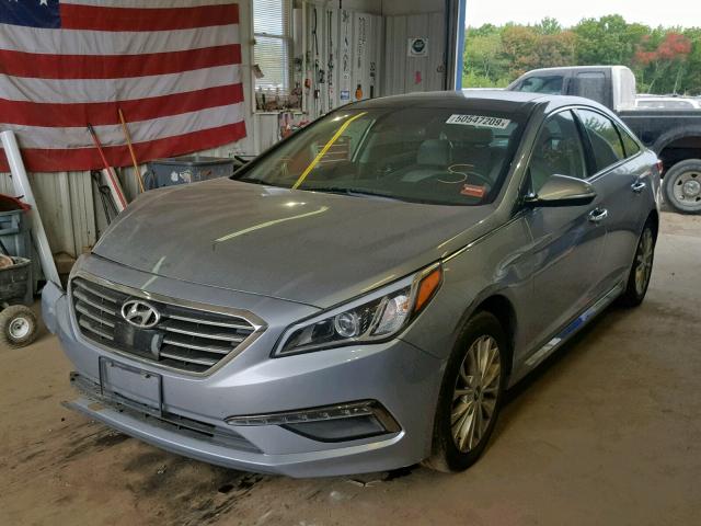 5NPE34AFXFH114347 - 2015 HYUNDAI SONATA SPO SILVER photo 2