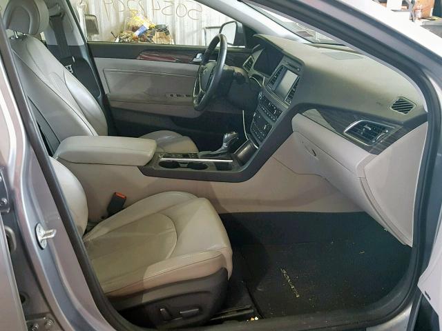 5NPE34AFXFH114347 - 2015 HYUNDAI SONATA SPO SILVER photo 5