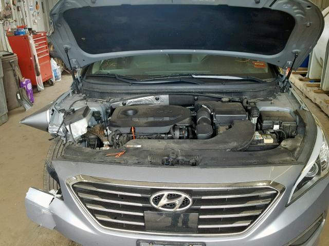 5NPE34AFXFH114347 - 2015 HYUNDAI SONATA SPO SILVER photo 7