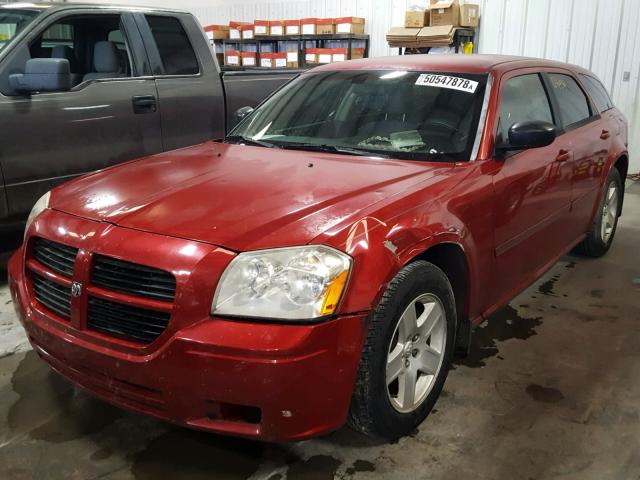 2D4FV48V55H535592 - 2005 DODGE MAGNUM SXT RED photo 2