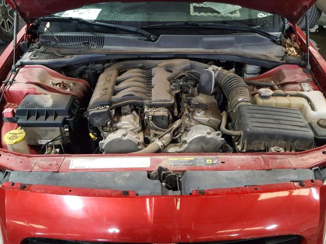 2D4FV48V55H535592 - 2005 DODGE MAGNUM SXT RED photo 7