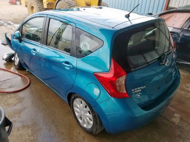 3N1CE2CP7EL412710 - 2014 NISSAN VERSA NOTE BLUE photo 3