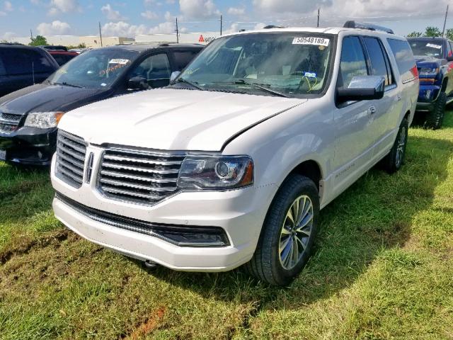 5LMJJ3HT6GEL03484 - 2016 LINCOLN NAVIGATOR WHITE photo 2