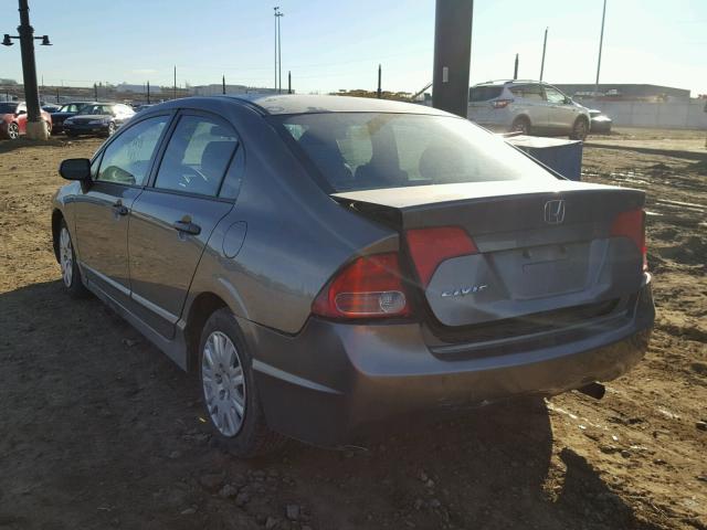 2HGFA16287H002026 - 2007 HONDA CIVIC DX GRAY photo 3