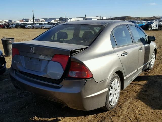 2HGFA16287H002026 - 2007 HONDA CIVIC DX GRAY photo 4