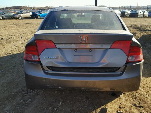 2HGFA16287H002026 - 2007 HONDA CIVIC DX GRAY photo 9