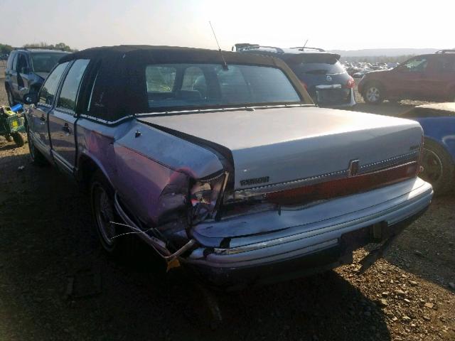 1LNLM82W3PY669582 - 1993 LINCOLN TOWN CAR S SILVER photo 3