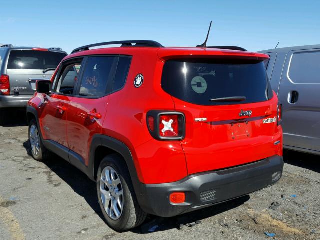 ZACCJABB1HPG37855 - 2017 JEEP RENEGADE L RED photo 3