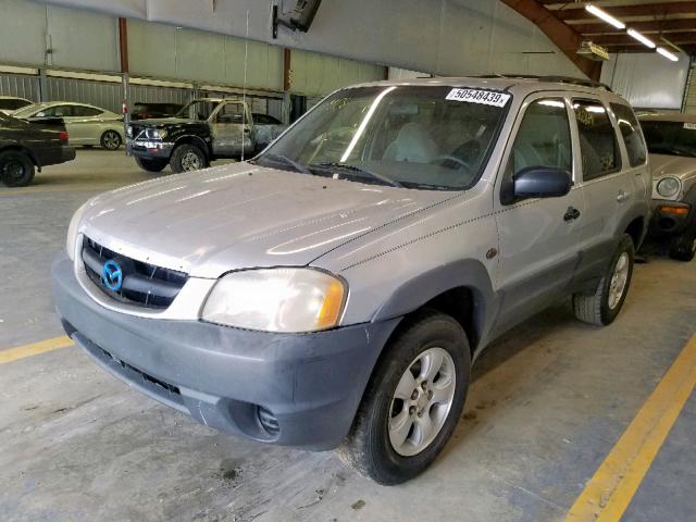 4F2YU07111KM42653 - 2001 MAZDA TRIBUTE DX SILVER photo 2