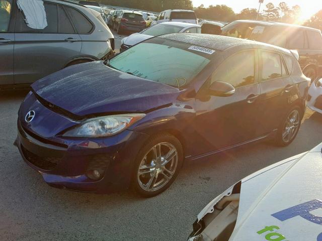 JM1BL1M51C1627834 - 2012 MAZDA 3 S BLUE photo 2