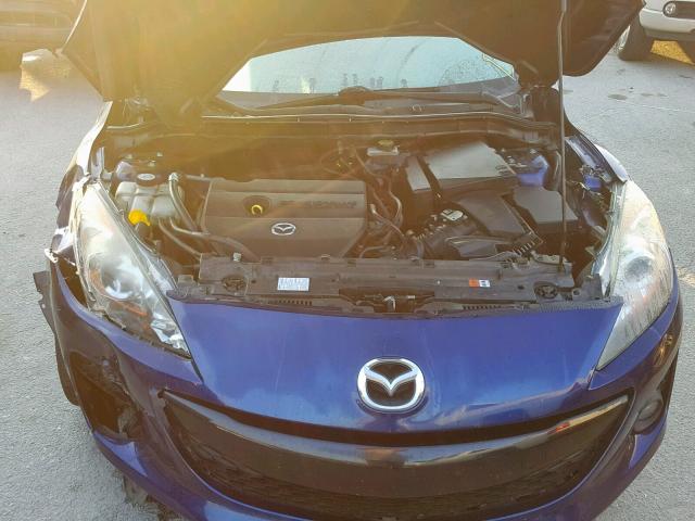 JM1BL1M51C1627834 - 2012 MAZDA 3 S BLUE photo 7