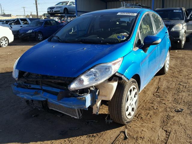 3FADP4EJ7DM217723 - 2013 FORD FIESTA SE BLUE photo 2