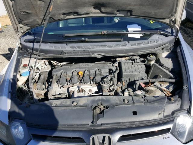 2HGFG12918H005840 - 2008 HONDA CIVIC EXL SILVER photo 7