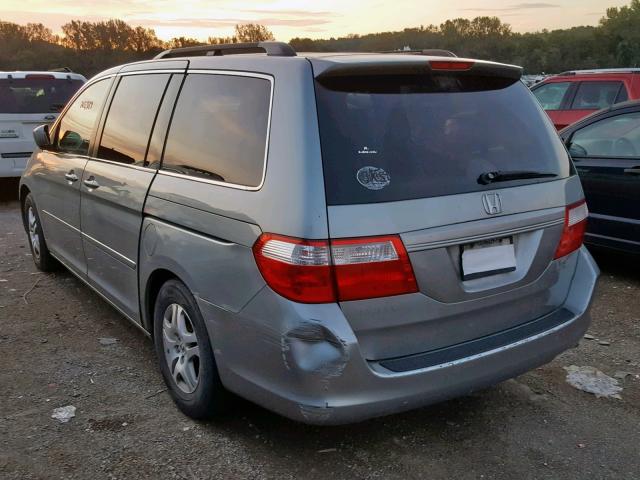 5FNRL38456B042892 - 2006 HONDA ODYSSEY EX SILVER photo 3