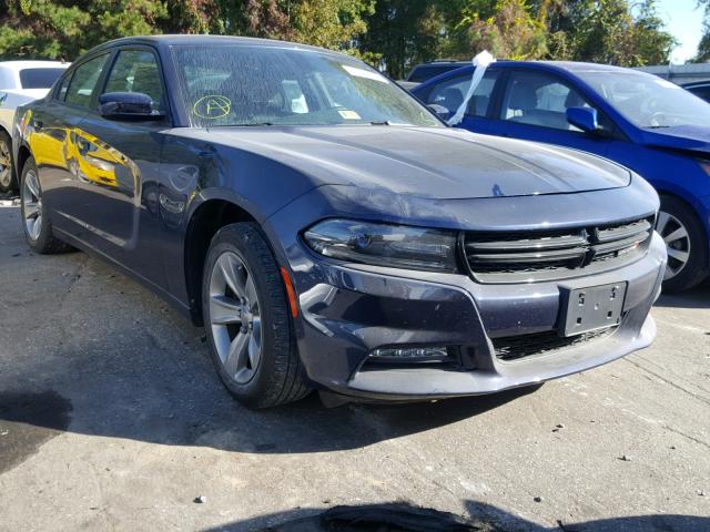 2C3CDXHG4GH310528 - 2016 DODGE CHARGER SX BLUE photo 1