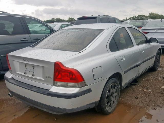 YV1RS61RX22147087 - 2002 VOLVO S60 SILVER photo 4