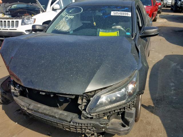 1HGCR2F82DA200407 - 2013 HONDA ACCORD EXL GRAY photo 2