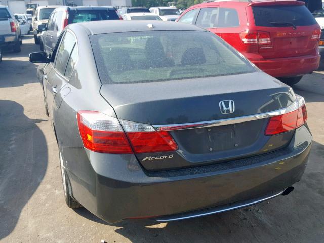 1HGCR2F82DA200407 - 2013 HONDA ACCORD EXL GRAY photo 3