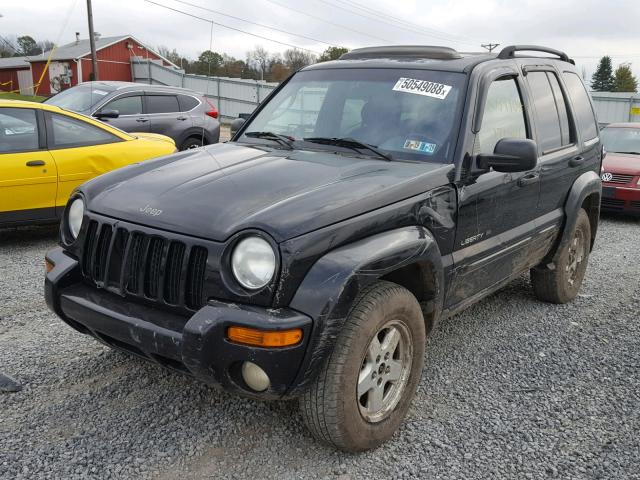 1J4GL58K82W351077 - 2002 JEEP LIBERTY LI BLACK photo 2