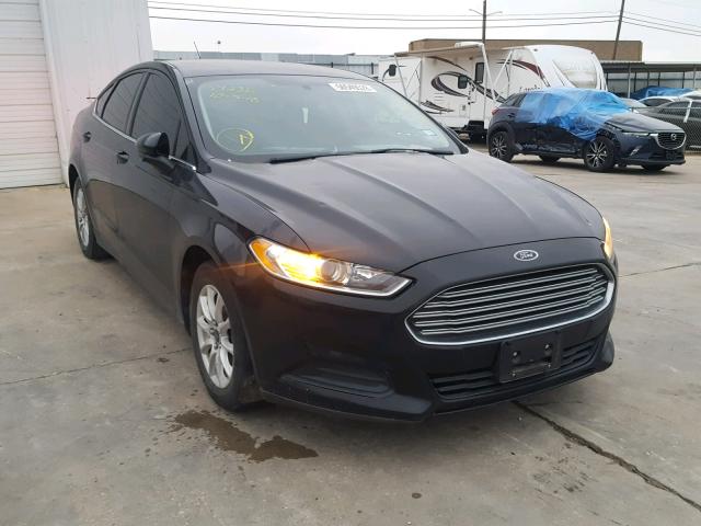 3FA6P0G77FR182156 - 2015 FORD FUSION S BLACK photo 1