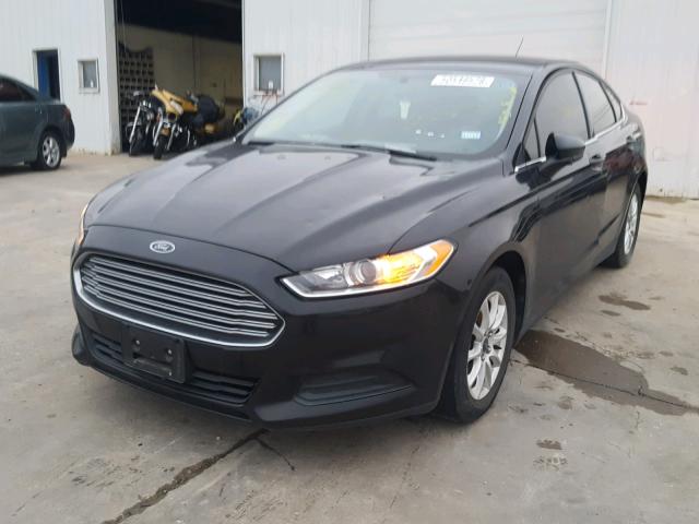 3FA6P0G77FR182156 - 2015 FORD FUSION S BLACK photo 2