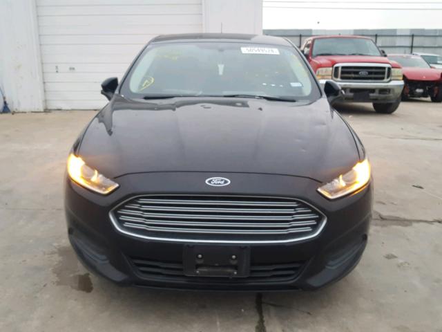 3FA6P0G77FR182156 - 2015 FORD FUSION S BLACK photo 9