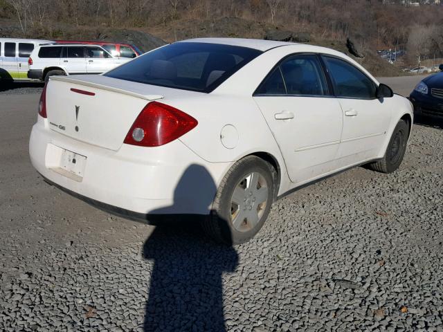 1G2ZF55BX64134307 - 2006 PONTIAC G6 SE WHITE photo 4