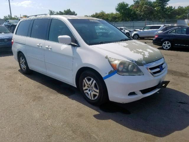 5FNRL38435B109603 - 2005 HONDA ODYSSEY EX WHITE photo 1