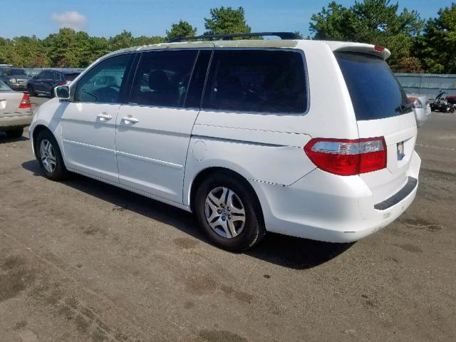 5FNRL38435B109603 - 2005 HONDA ODYSSEY EX WHITE photo 3