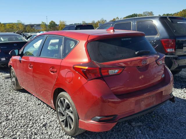 JTNKARJE8GJ506941 - 2016 TOYOTA SCION IM RED photo 3