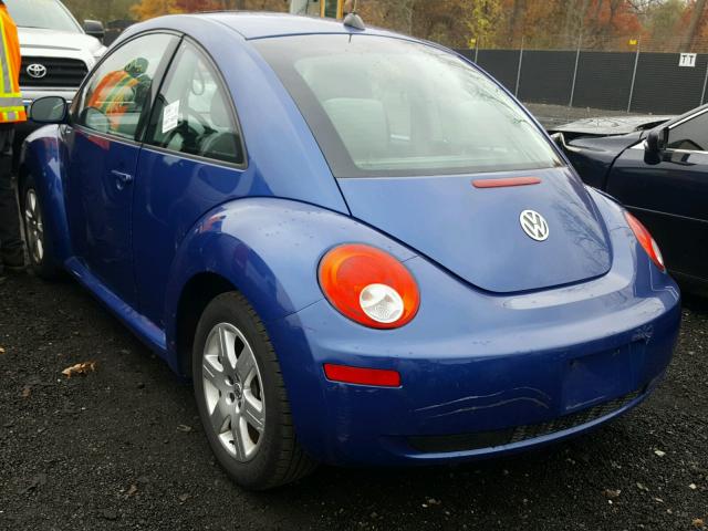 3VWRW31C77M502900 - 2007 VOLKSWAGEN NEW BEETLE BLUE photo 3