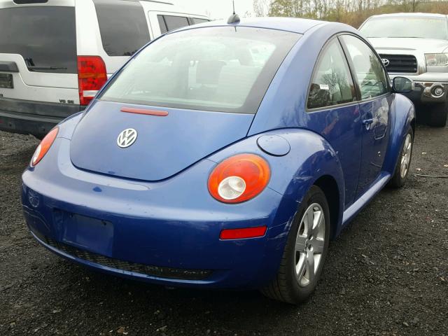 3VWRW31C77M502900 - 2007 VOLKSWAGEN NEW BEETLE BLUE photo 4