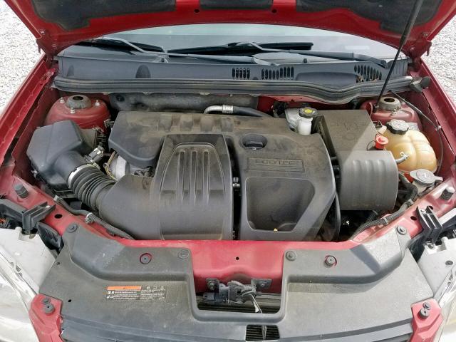 1G1AD1F56A7128200 - 2010 CHEVROLET COBALT 1LT RED photo 7