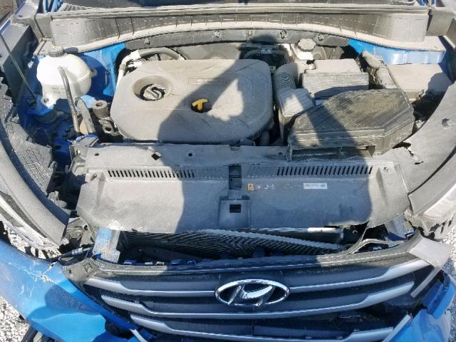 KM8J33A41HU256758 - 2017 HYUNDAI TUCSON LIM BLUE photo 7