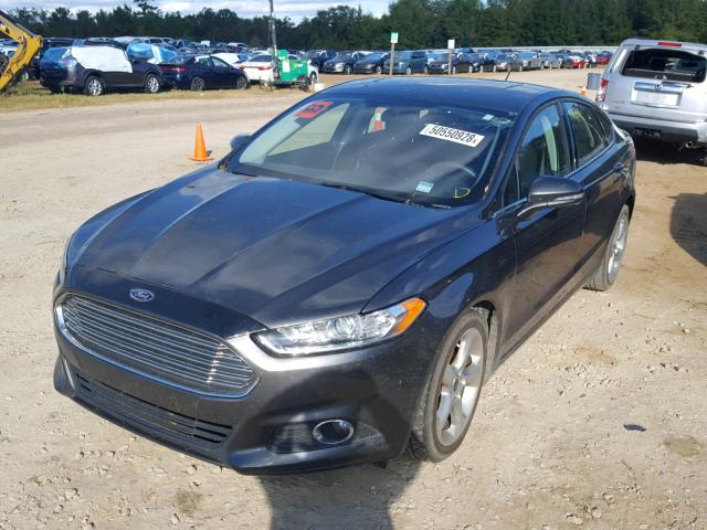 3FA6P0HD5GR275618 - 2016 FORD FUSION SE GRAY photo 2