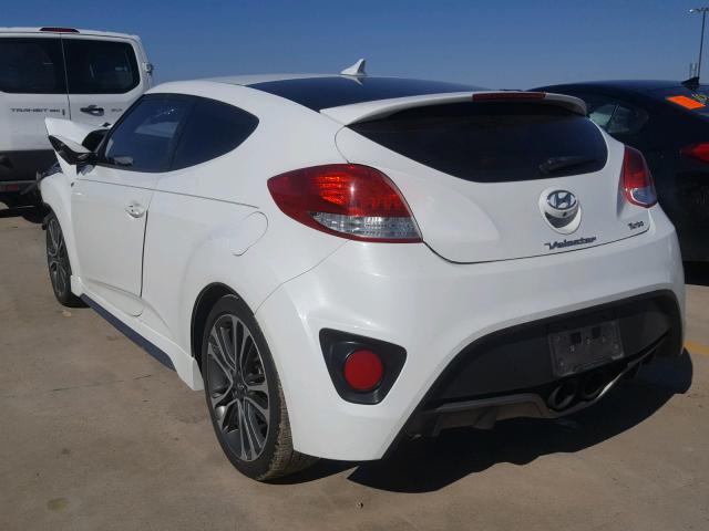 KMHTC6AE3EU182662 - 2014 HYUNDAI VELOSTER T WHITE photo 3