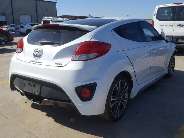 KMHTC6AE3EU182662 - 2014 HYUNDAI VELOSTER T WHITE photo 4