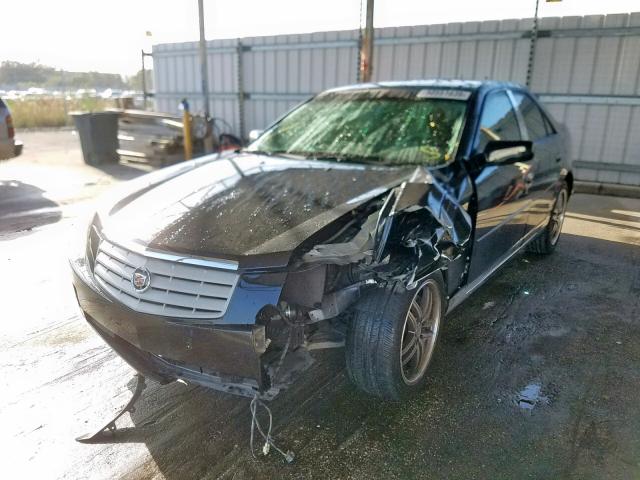 1G6DM57T570102023 - 2007 CADILLAC CTS BLACK photo 2