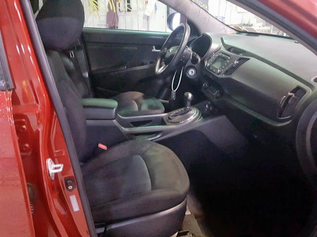 KNDPB3A28D7499010 - 2013 KIA SPORTAGE RED photo 5