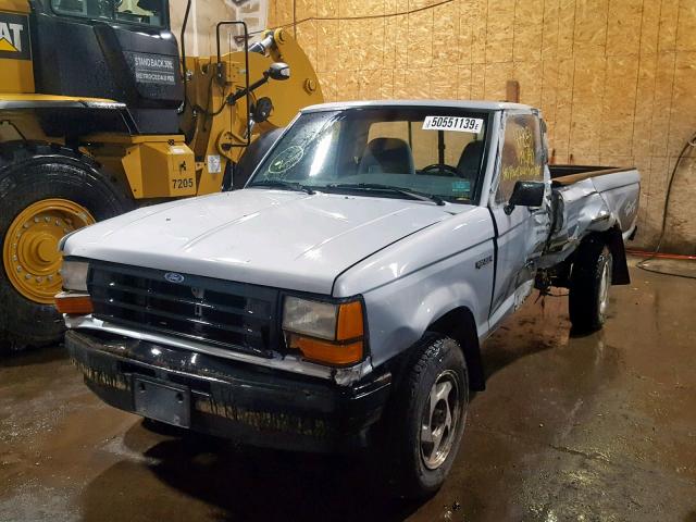 1FTCR11T8MUE56070 - 1991 FORD RANGER BLUE photo 2