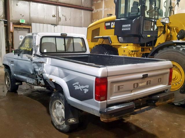 1FTCR11T8MUE56070 - 1991 FORD RANGER BLUE photo 3