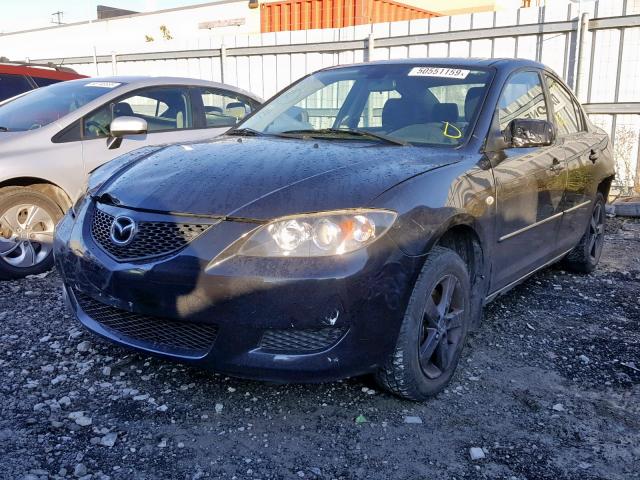 JM1BK12FX51231905 - 2005 MAZDA 3 I BLACK photo 2