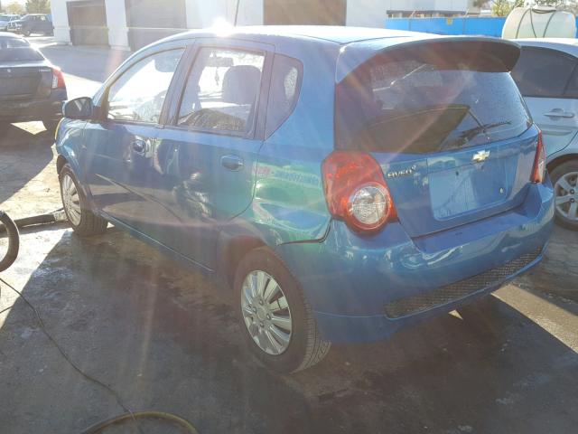 KL1TD66E29B646060 - 2009 CHEVROLET AVEO LS TURQUOISE photo 3