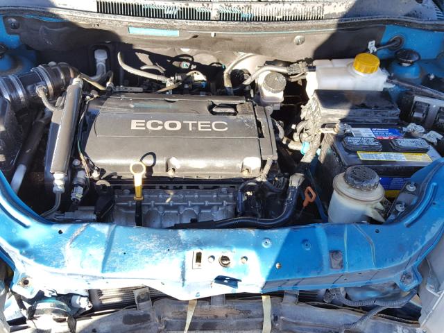 KL1TD66E29B646060 - 2009 CHEVROLET AVEO LS TURQUOISE photo 7