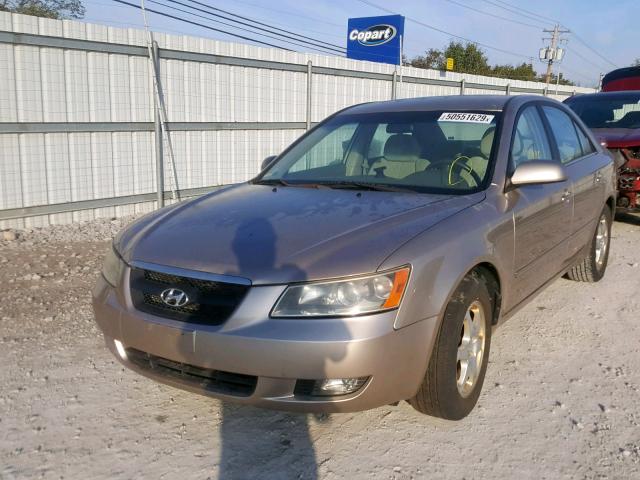 5NPEU46C16H063123 - 2006 HYUNDAI SONATA GLS GOLD photo 2