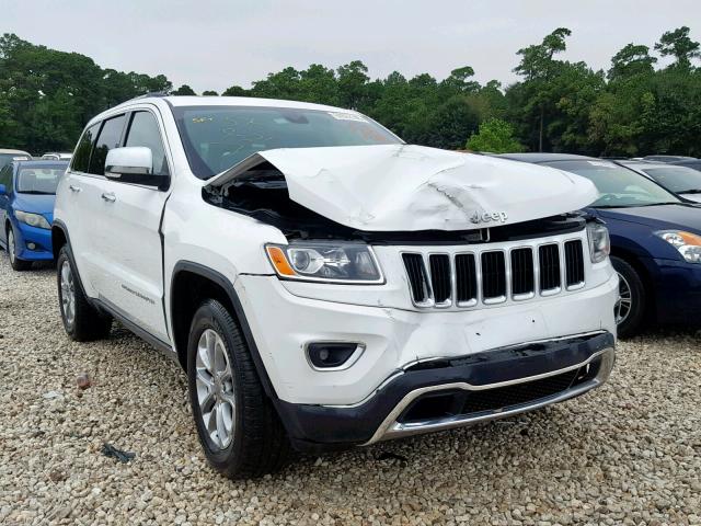 1C4RJEBGXEC460672 - 2014 JEEP GRAND CHER WHITE photo 1