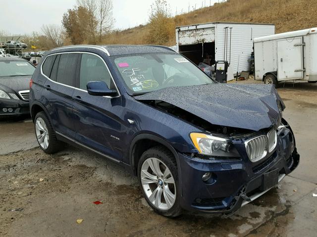 5UXWX7C57DL976432 - 2013 BMW X3 XDRIVE3 BLUE photo 1