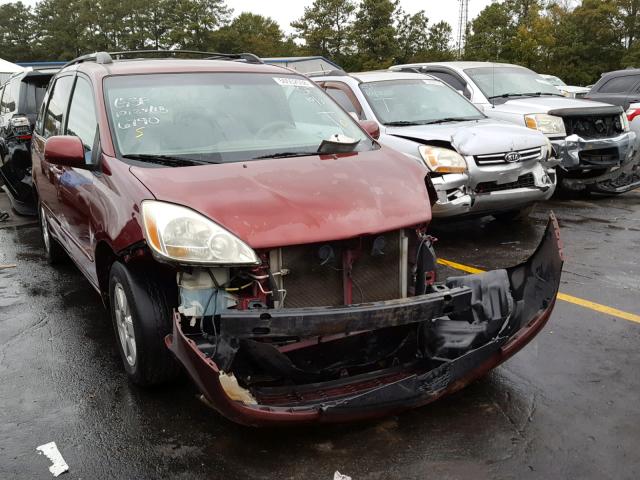 5TDZA22C34S186790 - 2004 TOYOTA SIENNA XLE RED photo 1