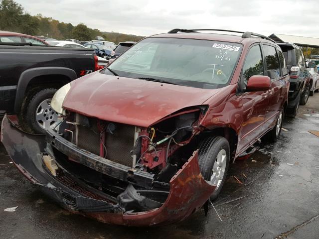 5TDZA22C34S186790 - 2004 TOYOTA SIENNA XLE RED photo 2